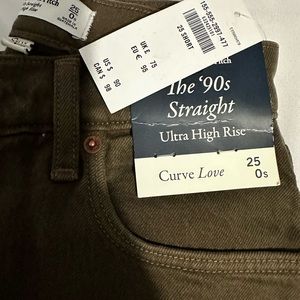 Abercrombie Brown 90s Straight Jeans